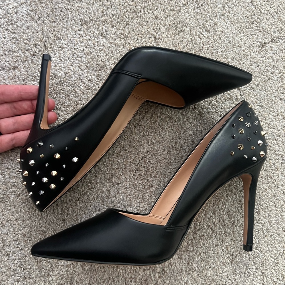 Mix No. 6 Black Studded Heels